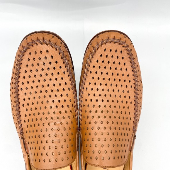 Mezlan R7419 Mens 13M Tan Perforated Leather Loafer Moccasin Shoes SlipOn Casual main image 7